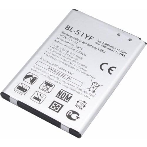Ciszean 1x 3000mAh BL-51YF Replacement Battery For LG G4 BL-51YH H815 H811 H810 VS986 VS999 US991 LS991 F500 G Stylo F500 F500S