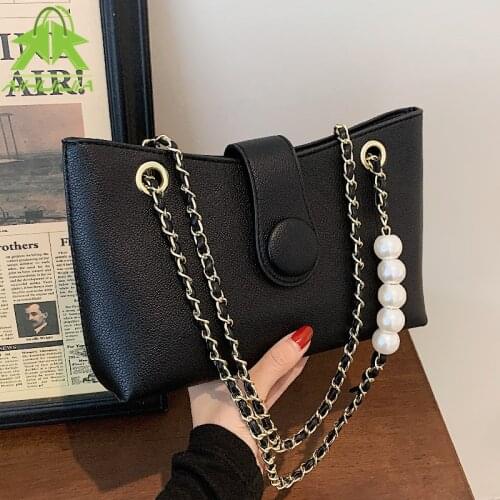 High Quality Luxury Brand Purses and Handbags Designer Pu Leather Shoulder Messenger Bag for Women Fashion Chain Underarm Bag