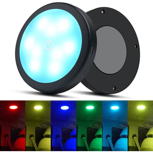Universal Car Reading Light Rechargeable Magnetic LED Auto Styling Night Light Car Interior Light Ceiling Lamp Atmosphere Lamp