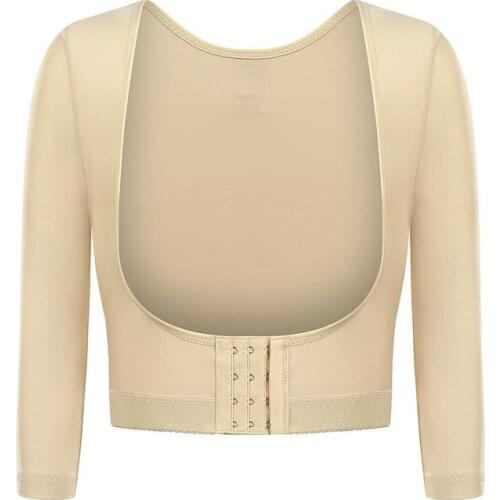 Liposuction Recovery Medical Compression Garment Sleeveless Hook Tummy Shaper Skims Shapewear Women Slimming Arm One Piece Tops