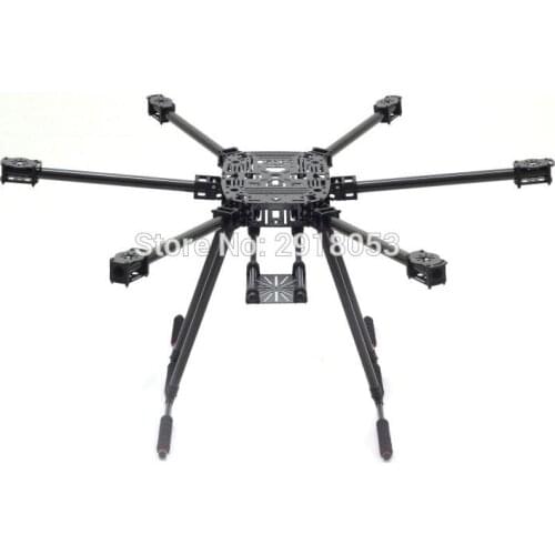 ZD850 Full Carbon Fiber ZD850 850MM Frame Kit with Unflodable Landing Gear Foldable Arm for FPV DIY Aircraft Hexacopter