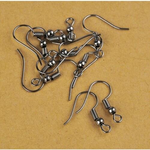 2000pcs Gun Metal Black Earring Findings Ear Clasps Hooks Fittings DIY Jewelry Making Accessories Hook Ear wire Jewelry Supplies