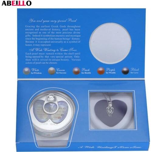 2021 Popular Wish Pearl Pendant Necklaces Charm Necklace Gift Box Fashion Women Jewelry Gift for Birthday Vacuum Packing