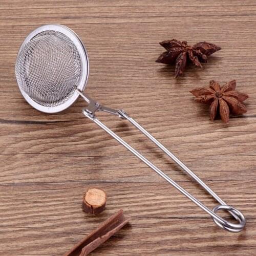 304 Stainless Steel Tea Infuser Sphere Locking Spice Tea Ball Strainer Mesh Infuser Tea Filter Strainers Kitchen Tools Tea Set