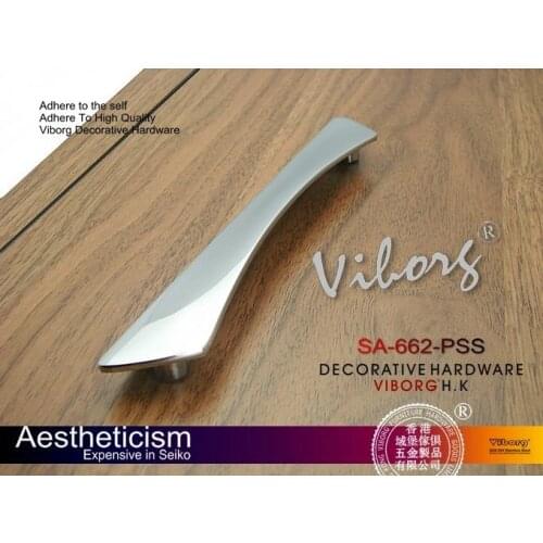 4 pieces/lot) 128mm VIBORG Zinc Alloy Drawer Handles& Cabinet Handles &Drawer Pulls & Cabinet Pulls, SA-662-PSS-128