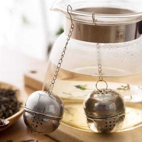 5PCS Stainless Steel Tea Ball Infuser Loose Leaf Tea Strainer Tea Filter Tea Infuser Perforated Tea Strainer Filter Infuser Tool