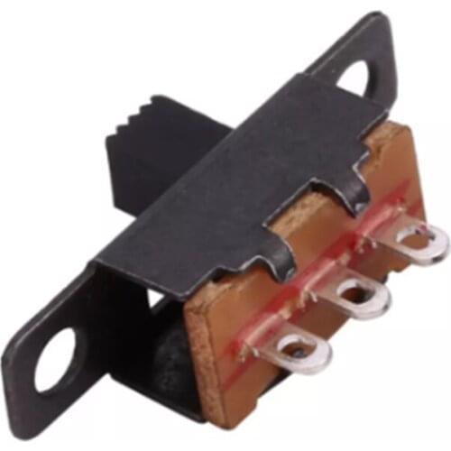 50 Pcs 6mm High Knob 3 Pin 2 Position 1P2T SPDT Panel Slide Switch 0.5A 50V DC