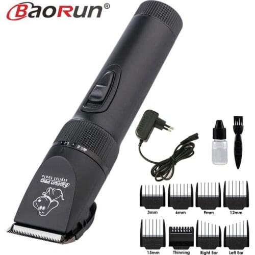 8pcs comb 3-15mm Professional Electric Pet Hair Clipper Cat Dog Hair Trimmer Grooming Animals Clipper Pet Haircut Shaver Machine