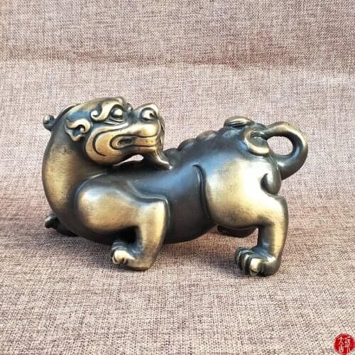 Antique old QingDynasty copper statue / sculpture--brave troops,Hand carved crafts, best Decoration Collection,Free shipping