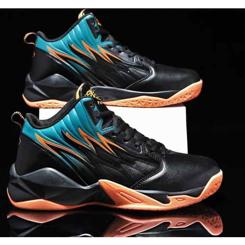 Men Retro Basketball Shoes for Men Lace-Up High Top Sneakers Shoes Basketball Breathable Basketball Shoes Women Outdoor Athletic