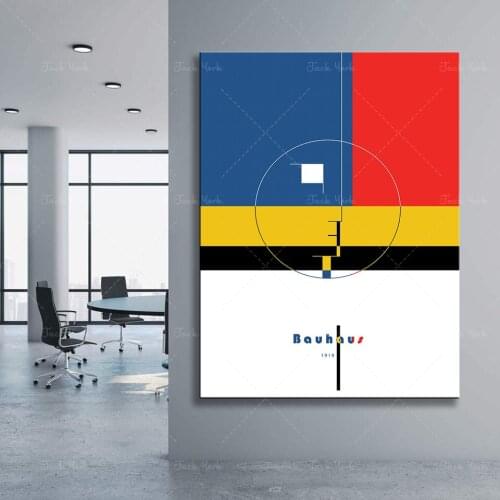 Bauhaus Digital Printing Modern Architecture Scandinavian Style Poster Wall Decor Gift for Architect