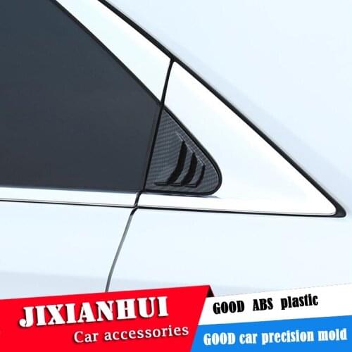 For Cadillac XT4 2018-2019 Sedan ABS Rear Door Window shades Louver Frame Window Sill Molding Cover Sticker Trim