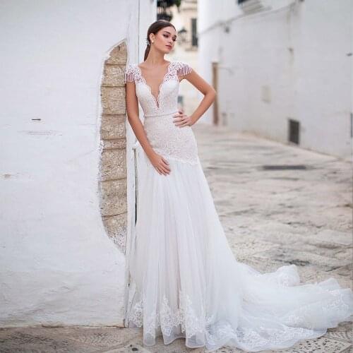 Mermaid Silhouette Wedding Dresses Jark Tozr China