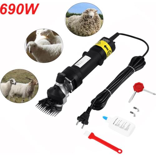 Samger 220V-240V Sheep Electric Hair Clipper 6 Adjustable Speed Farm Sheep Shear Goat Animal Shearing Supplies Farm Cut Machine