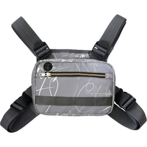 Multifunctional Glow Chest Bag Vest Hunting Travel Bag Organizer Storage