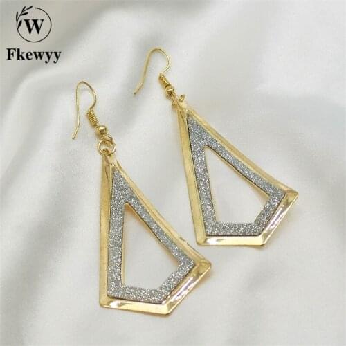 Fkewyy Fashion Earrings Designer Jewelry Vintage Gothic Accessories Womens Earrings Luxury Geometry Designer Jewellery Earring