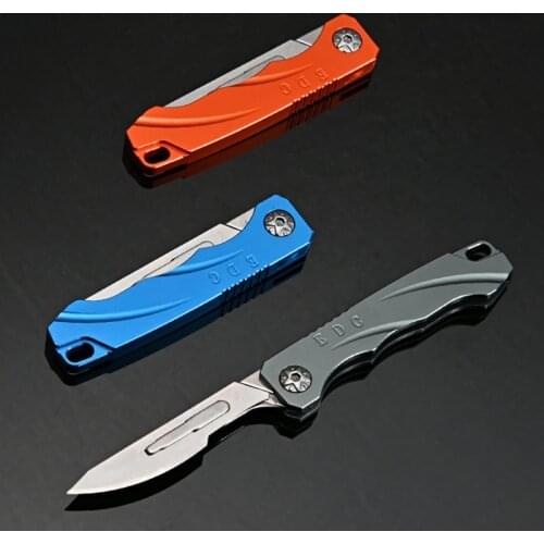 2021 New Aluminum Alloy Folding Art Knife Outdoor EDC Tool Knife Emergency Scalpel Knife