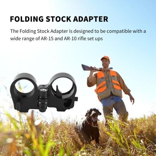 Upgrade AR Folding Stock Adapter Tactcal Gen3-M AR Folding Stock Adapter For AR-15/M16 Series Black Hunting Accessories 2-0042-3
