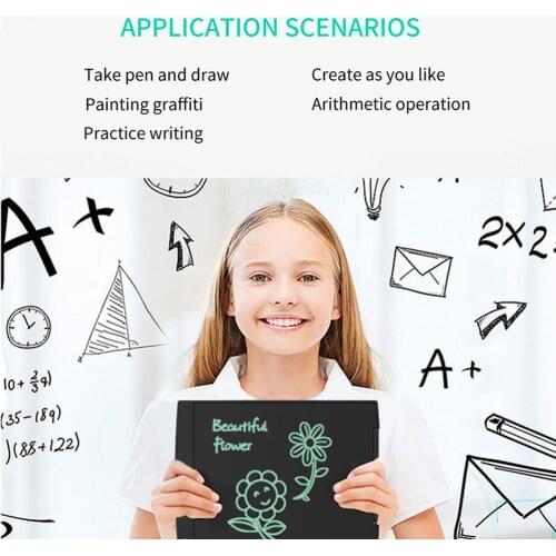 Aibevi 12 inch LCD Writing Tablet Board Kids Writing Pad 12'' Drawing Painting Graphics Board Gift Child Creativity Imagination
