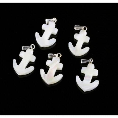 Natural white shell irregular shape Pendant Exquisite charms for Jewelry Making DIY earring Necklaces Accessories 16*26mm