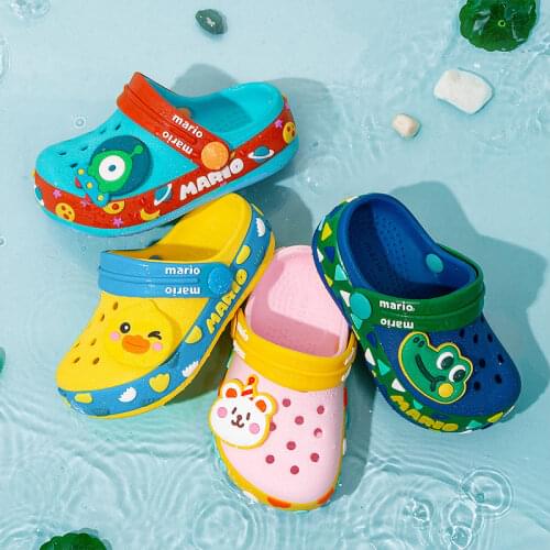 Kids Slippers for Boys Girls Cartoon Shoes 2020 Summer Toddler Flip Flops Baby Indoor Slippers Beach Swimming Slippers