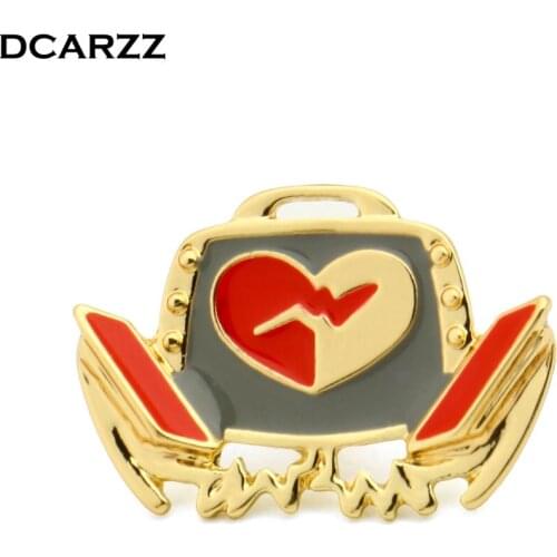 Defibrillator Pin Medical Jewelry Medical Gift for Doctor/Nurse Student Meical Device Equipment Tool Nurse Jewelry Wholesale