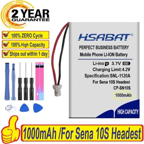 Top Brand 100% New 800mAh Battery for Sena 10S 20s Headest Batteries + free tools