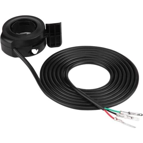 Universal Thumb Throttle for E-Bike Electric Bike Scooters 24V 36V 48V 60V 72V 22Mm 7/8 Inch Cable Length 5.24Ft