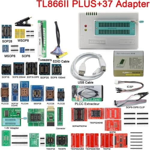 Sinstar V10.27 Minipro TL866II Plus USB Programmer support 15000+IC SPI Flash NAND EEPROM MCU PIC AVR High Quality