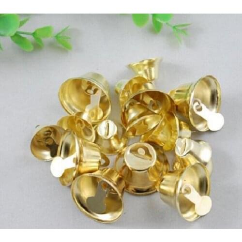 Golden retro bells For Home Wedding Party DIY Handmade Jewelry Campanula Accessories Christmas Tree craft gift Ornaments