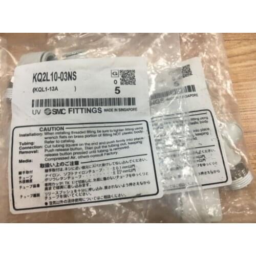 1Bag/5pcs New SMC KQ2L10-03NS KQ2L1003NS Fittings