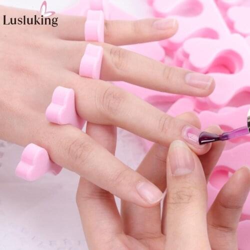 200pcs Nail Art 100 Pairs Toe Separators Fingers Foots Sponge Soft Gel UV Beauty Tools Polish Manicure Pedicure