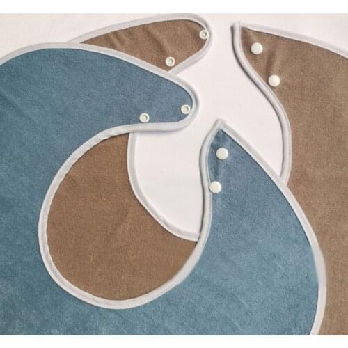 78x45cm Waterproof Adult Meal Eating Drinking Bib Elderly Aged Mealtime Cloth Protector Senior Citizen Aid Aprons