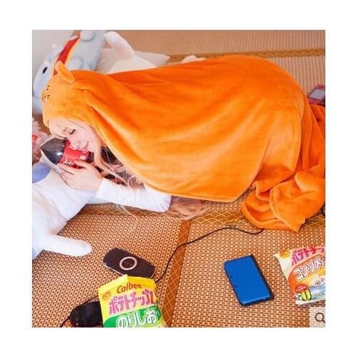 Anime Himouto Umaru-chan Cloak Umaru Chan Doma Umaru Cloak Cosplay Hooded Flannel Cloaks Blanket Robe for Girl Drop shipping