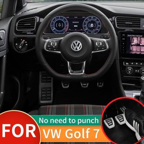 4pcs/set Car Styling Accelerator Brake Footrest Pedal Sticker Pad for Audi A3 Vw Golf 7 VII GTI MK7 Passat B8 Seat Leon Skoda A7
