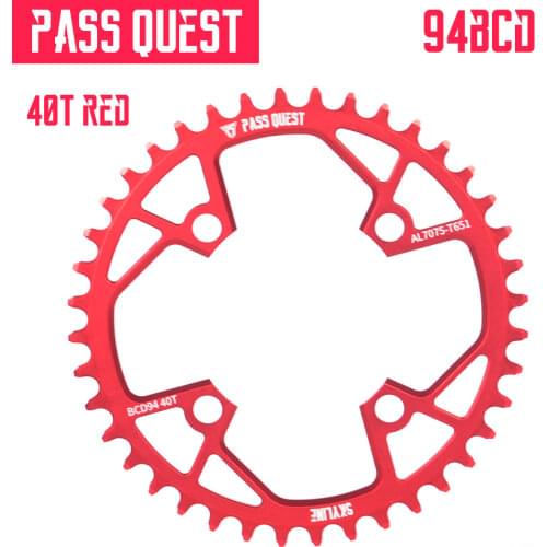 PASS QUEST 94BCD MTB mountain bike chain wheel bicycle narrow wide chainring sprocket 32T 34T 36T 38T 40T crankset tooth plate