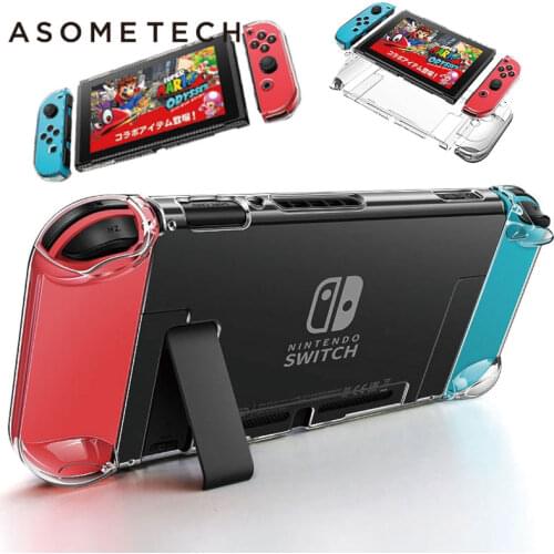 For Nintend Switch Case Hard Shell Detachable Crystal Protective Cases Transparent Cover For Nintendo NS NX Switch Console Cover