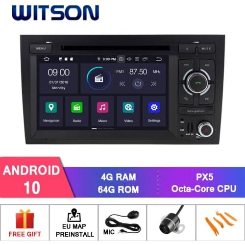 WITSON Android 10.0 IPS HD Screen For AUDI A4 2002-2008 CAR DVD 4GB RAM+64GB FLASH