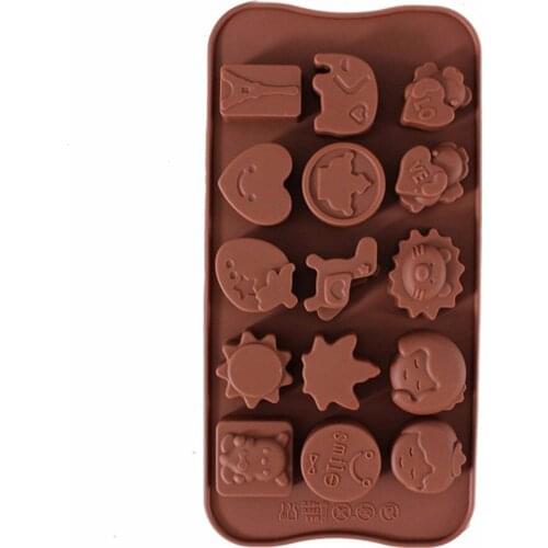 Cake Tools Non-Stick Silicone 15 Trojan Shaped Mini Truffles Mold For Chocolate Mould Baking Truffle Dessert Cake Decorating