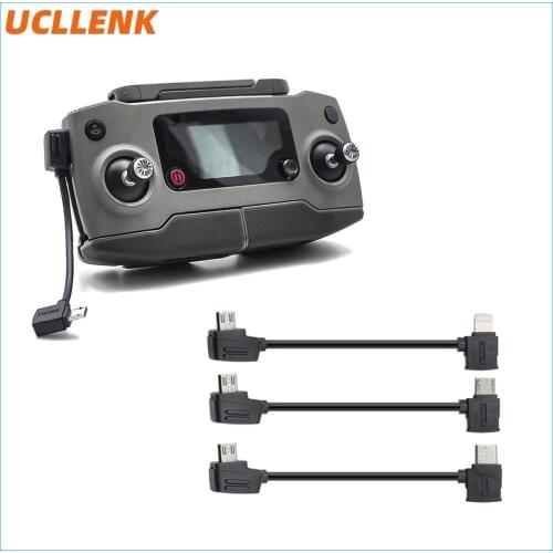 Micro USB Fit IOS Type-c OTG Data Cable Line 10cm/30cm For DJI Mavic 2 pro / Mavic Mini/ Air / Spark Controller/Samsung/i Phone