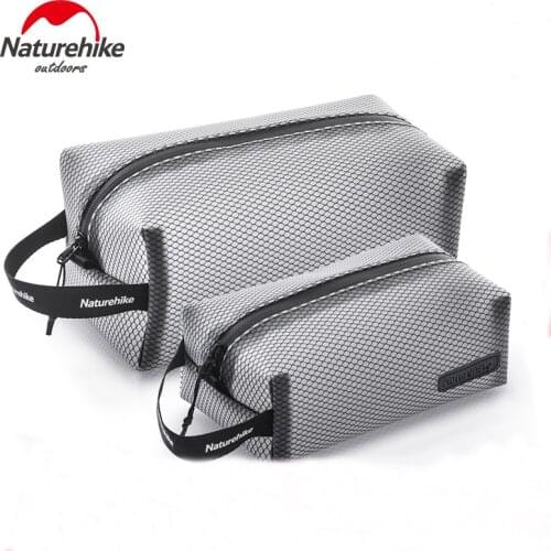 Naturehike Toiletry Bag Waterproof TPU Mesh Cosmetic Bag Multifunction Storage Bag Washing Bag For Outdoor Travel Busines