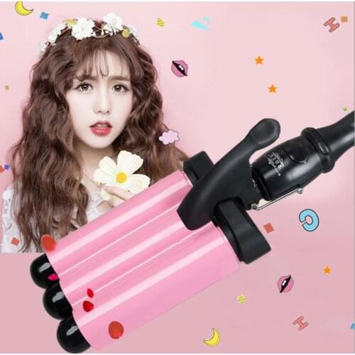 Hair curler three Tools Curling Iron Ceramic Triple Barrel Hair Styler Hair Waver Styling Tools Hair Curlers Electric Curling