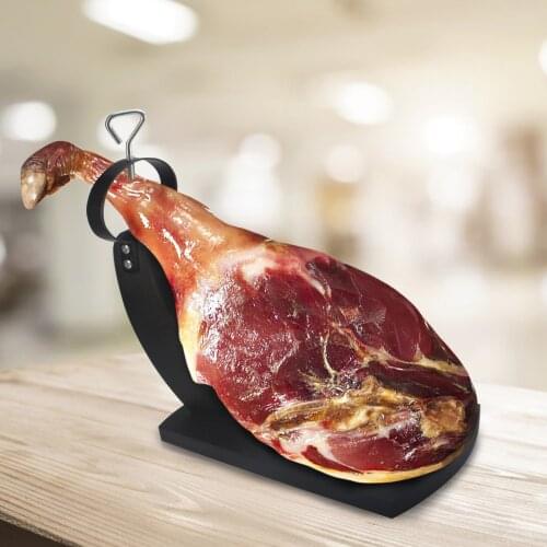 Solid Wood Ham Holder Strong And Durable Gondola Ham Stand With Non Slip Pine Wood Ham Holder Without Cutlery