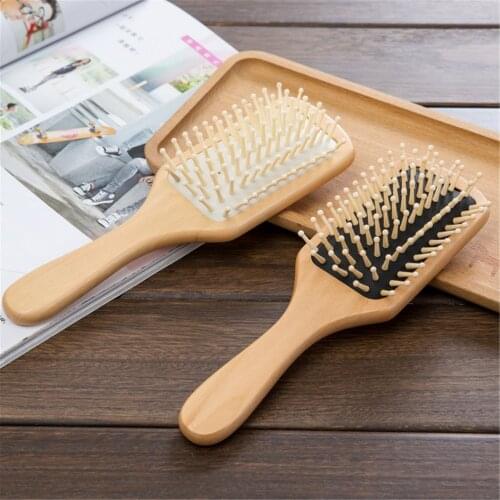 1pcs Airbag Hair Comb Bamboo Hair Brush Massage Scalp Comb anti static hair styling tools hair Brush combs travel home