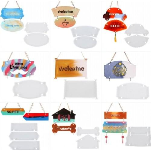10 Shapes Doorplate Silicone Casting Molds Jewelry Tools For DIY Resin Doorplate Indicator Uv Epoxy Artcraft Handmade Making