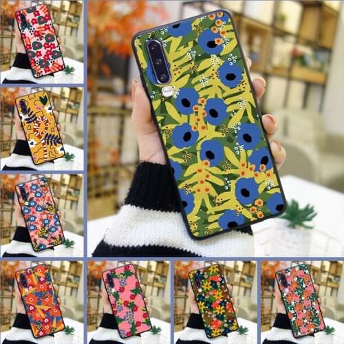 For Huawei P Smart Z P Smart Plus 2019 Aesthetic Flower Art For Huawei P30 Lite Pro P20 Lite 2019 Silicone Phone Case Back Cover