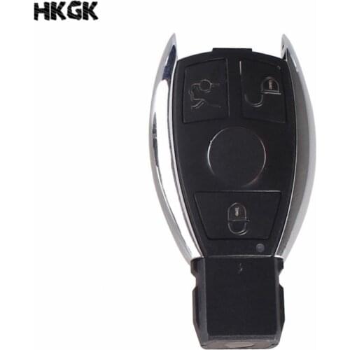 3 button Smart car key shell remote key fob case For Benz W203 W210 W211 AMG W204 C E S CLS CLK CLA SLK Smart Key with blade