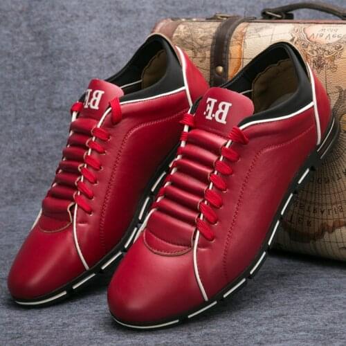 Spring Casual Shoes Fashion Leather Shoes for Men Summer Mens Flat Shoes Sneakers Men Dropshipping Plus Size 38-48