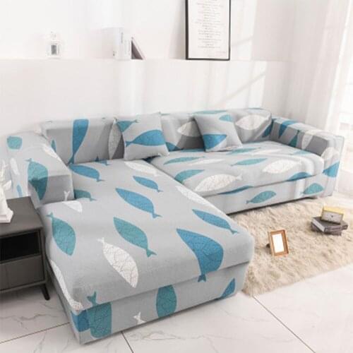 1/2/3/4 Seater L-shaped Sofa Covers for Living Room Elastic Sofa Slipcovers Couch Cover Stretch Corner Sofa Cover Chaise Longue