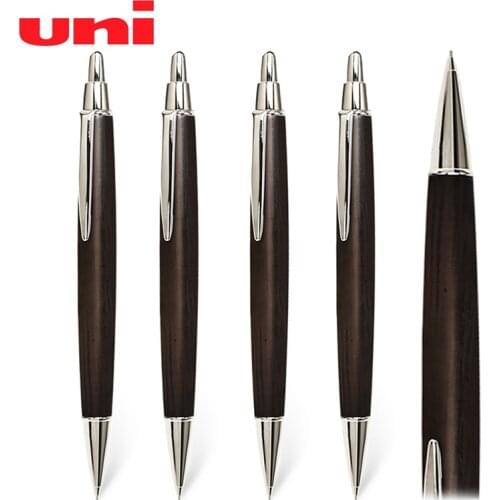 1PCS UNI Mechanical pencil M5-2005 century oak low center of gravity design business texture wooden pole gift box packaging